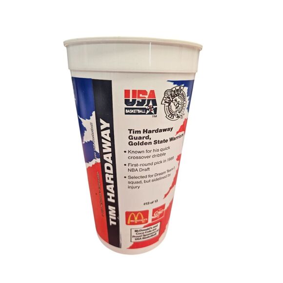 1994 McDonald’s Tim Hardaway Collectible Cup USA Basketball 7” Vintage - Picture 1 of 7